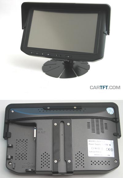 700TS -- TFT 7" -- VGA -- Touchscreen <b>USB</b> -- <b>SunShield</b> [Black] (Minimum order quantity : 100 units)