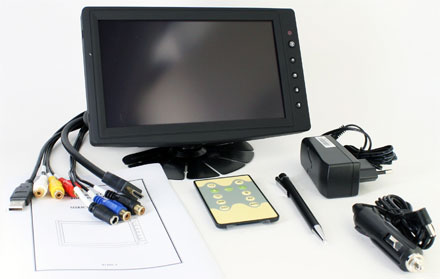 CTFHD800<b>-S</b> - HDMI 8" TFT - Touchscreen USB - PAL/NTSC -  Autodimmer - IR - Audio <b> (1024x600, 1000 nits) [LED]</b> <b>-TRANSFLEKTIV PRO-</b>