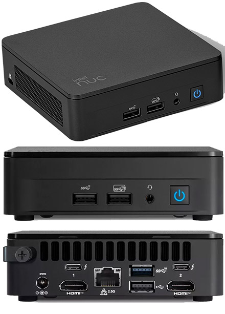 Intel NUC13ANKi5 (Intel Core i5-1340P bis zu 4,60GHz, 2x HMDI, 2x Thunderbolt 4)