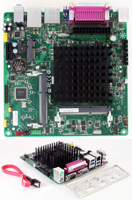 Mitac PD14RI-N3060 (Intel D2500HN2) (Intel Braswell Celeron N3060 2x 2.48Ghz CPU, Mini-PCIe) [<b>LFTERLOS</b>]