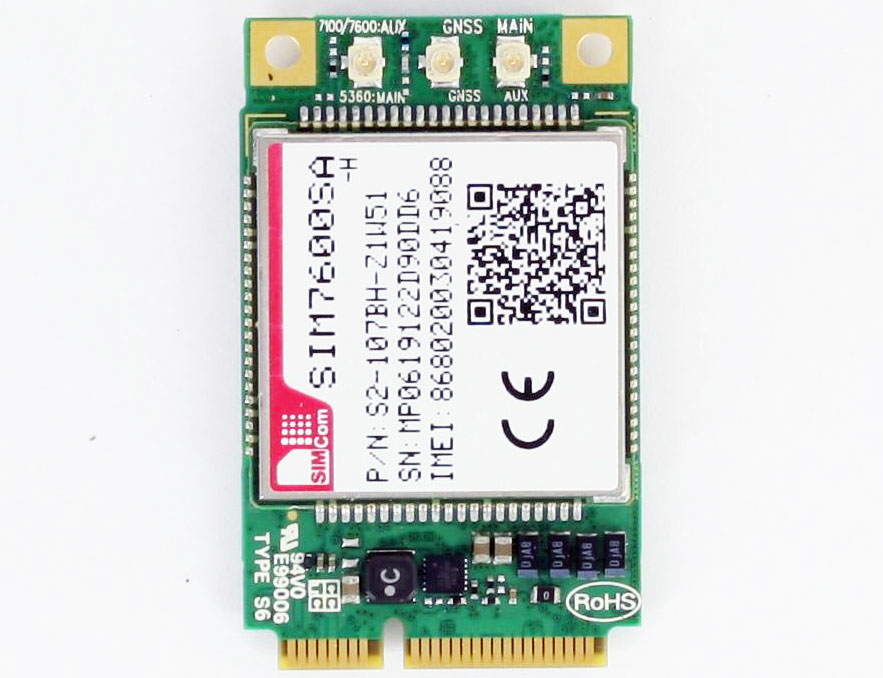 HSPA / UMTS / EDGE / LTE 4G Mini-PCIe Modem (Simcom SIM7600SA-H) [LTE Australien, Sdamerika]
